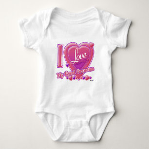Body I Love My Great Grandma rose/violet - coeur