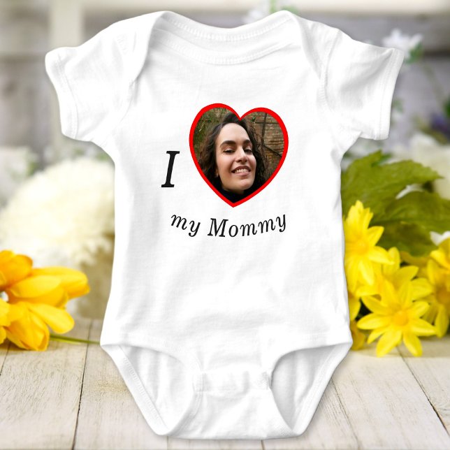 Body I Love My Mommy Custom Texte Photo Personnalisée (Créateur téléchargé)