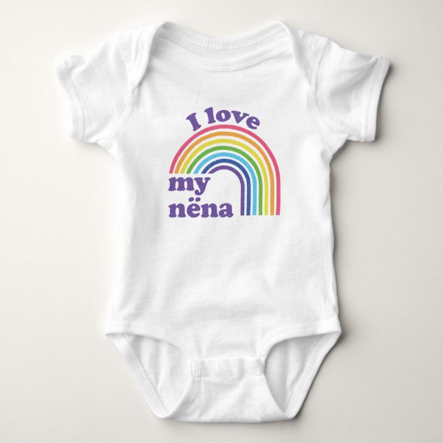 Body I Love My Nëna - Joli arc-en-ciel (Devant)