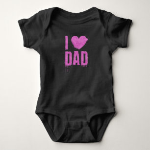 Body I Love Papa Pink Parties scintillant Typographie  