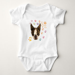 Body I Love Pet Dog Baby Bodysuit