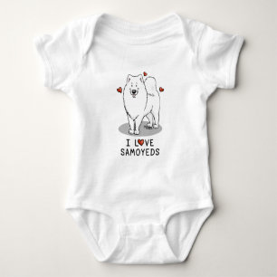 Body I Love Samoyeds - Mignonne chien