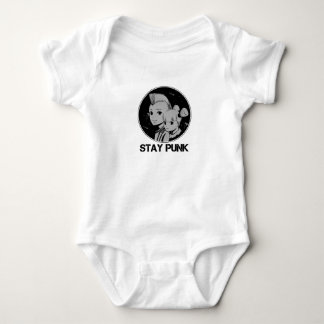 Body Icône rétro "Stay Punk" de la tenue de punker