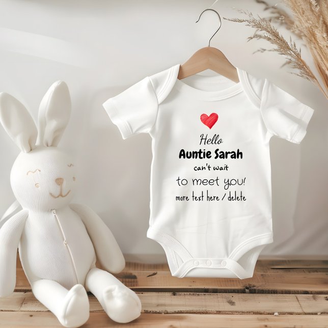 Body Idée d'annonce de grossesse, future tante, oncle,  (Future aunt baby bodysuit, pregnancy announcement idea)