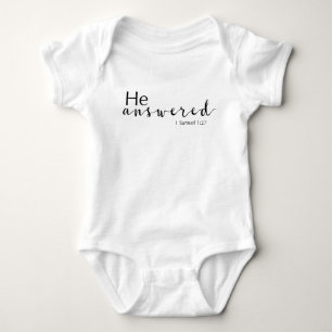 Body Il A Répondu 1 Samuel 1:27 Bodysuit Unisex Baby