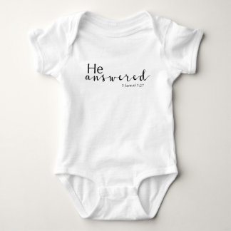 Body Il A Répondu 1 Samuel 1:27 Bodysuit Unisex Baby