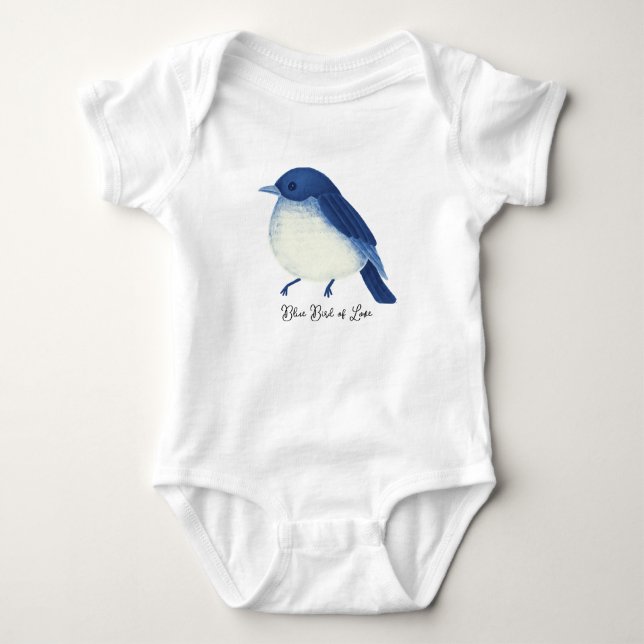 Body Illustration Blue Bird of Love, Blue Bird of Love (Devant)