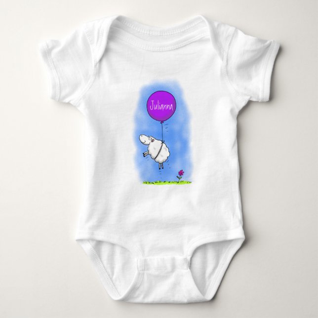 Body Illustration de l'humour en ballons de mouton mign (Devant)