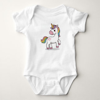Body Illustration de licorne rose magique mignonne pour