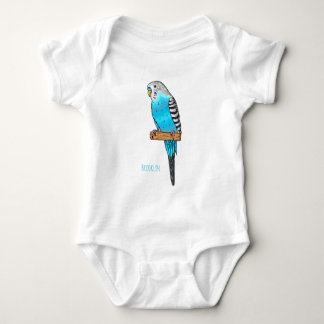 Body Illustration de l'oiseau bleu budgerigar