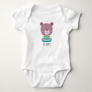 Body Illustration de l'ours mignon - Nom personnalisabl