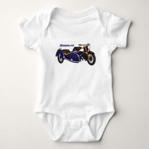 Body Illustration de moto violette avec side-car