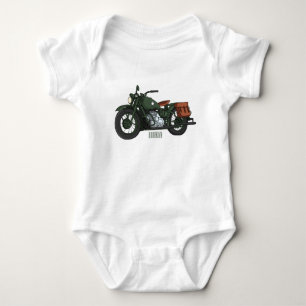 Body Illustration d'une moto de croiseur militaire