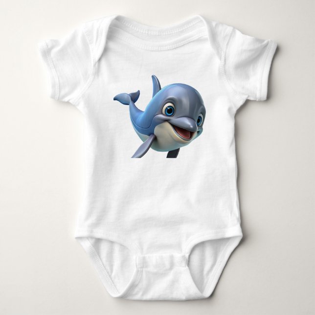 Body Impression 3d de requin mignonne (Devant)