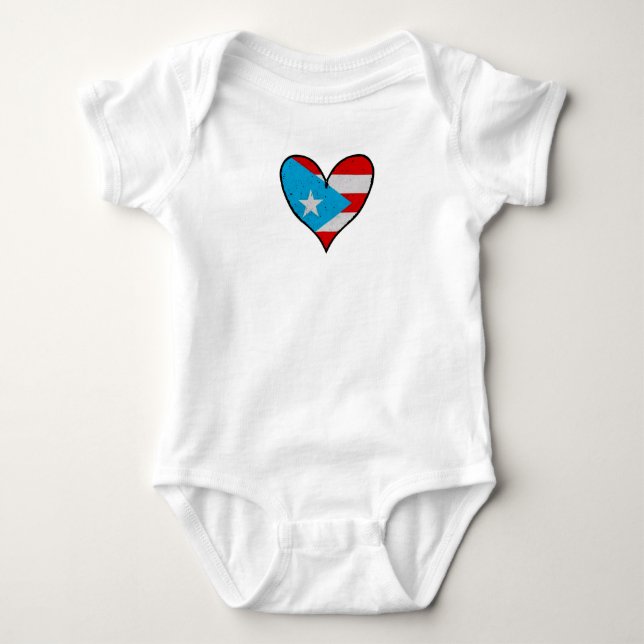 Body Indicateur Porto Rico | Boricua Heart, Porto-Rico (Devant)