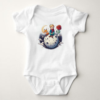 Body Infantil com Estampa do Pequeno Príncipe Baby Strampler