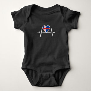 Body Islande - Battement de cœur du drapeau islandais