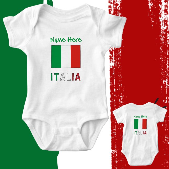 Body Italia e Bandiera Italiana Personnalisation verte (Créateur téléchargé)