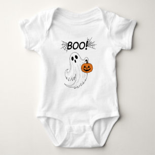 Body Jack-o’ lanterne et un fantôme blanc Boo Halloween
