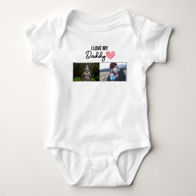 BODY J'ADORE MES VÊTEMENTS BÉBÉS DORÉS PHOTO PERSONNALI (Devant)