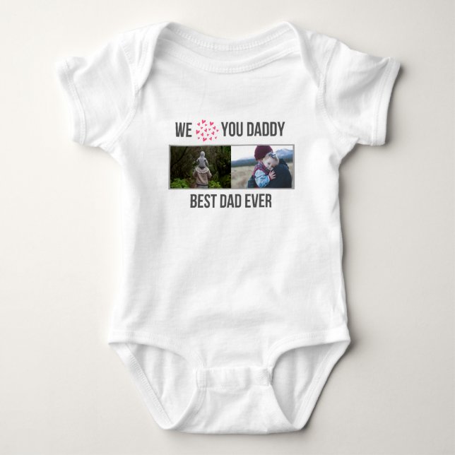 BODY J'ADORE MES VÊTEMENTS BÉBÉS DORÉS PHOTO PERSONNALI (Devant)