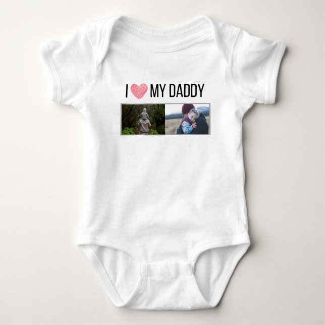 BODY J'ADORE MES VÊTEMENTS BÉBÉS DORÉS PHOTO PERSONNALI (Devant)