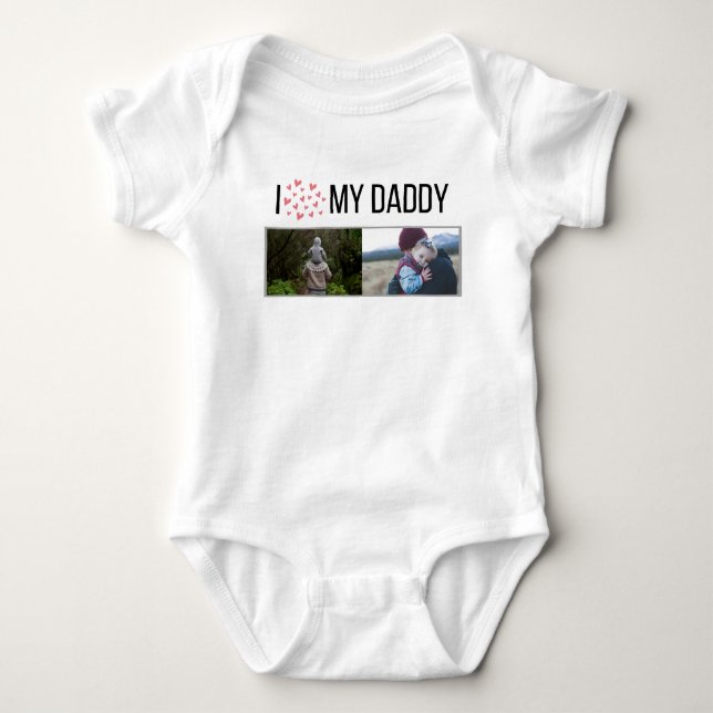 BODY J'ADORE MES VÊTEMENTS BÉBÉS DORÉS PHOTO PERSONNALI (Devant)