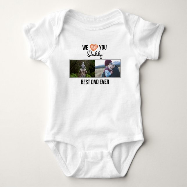 BODY J'ADORE MES VÊTEMENTS BÉBÉS DORÉS PHOTO PERSONNALI (Devant)