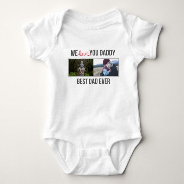 BODY J'ADORE MES VÊTEMENTS BÉBÉS DORÉS PHOTO PERSONNALI (Devant)