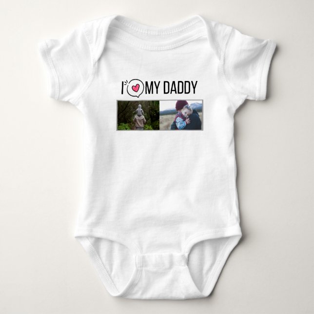 BODY J'ADORE MES VÊTEMENTS BÉBÉS DORÉS PHOTO PERSONNALI (Devant)