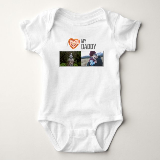 BODY J'ADORE MES VÊTEMENTS BÉBÉS DORÉS PHOTO PERSONNALI (Devant)