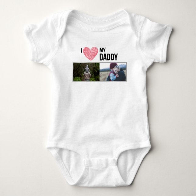 BODY J'ADORE MES VÊTEMENTS BÉBÉS DORÉS PHOTO PERSONNALI (Devant)