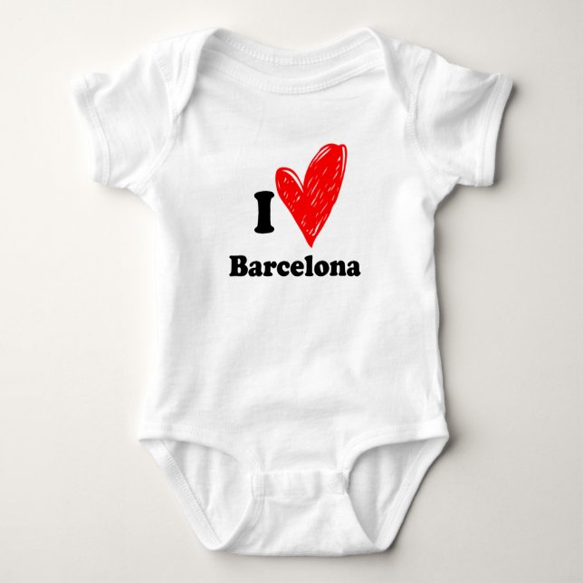 Body J'aime Barcelone (Devant)