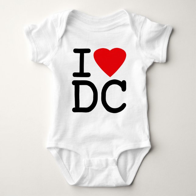 Body J'aime le District de Columbia de DC de Washington (Devant)