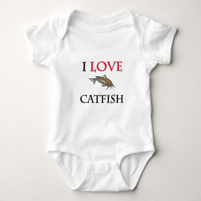 Body J'aime le poisson-chat (Devant)
