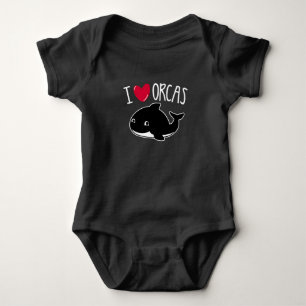 Body J'Aime Les Orques Drôle Orca Killer Whale Lover mi
