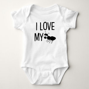 Body J'aime ma chemise drôle de bébé de tante