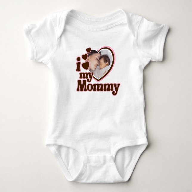 Body J'Aime Ma Maman Rose Photo Brown (Devant)