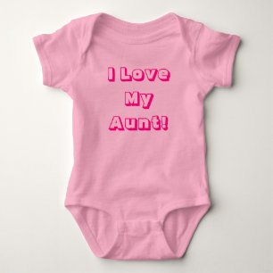 Body J'aime ma tante ! Chemise en un seul morceau avec