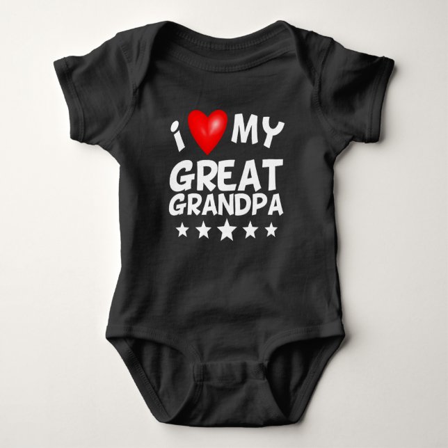 Body J'aime mon grand grand-papa (Devant)