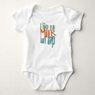 Body J'aime mon lait sur le robinet - chemise de bébé