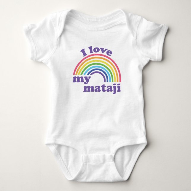 Body J'Aime Mon Mataji - Joli arc-en-ciel (Devant)