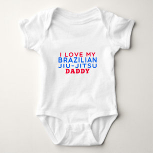 Body J'aime mon papa brésilien de Jiu-Jitsu