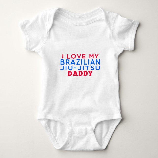 Body J'aime mon papa brésilien de Jiu-Jitsu (Devant)
