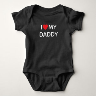 BODY J'AIME MON PAPA GRAS NOIR ET BLANC