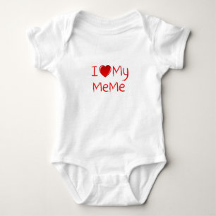 Body J'aime mon T-shirt de nourrisson et d'enfant en