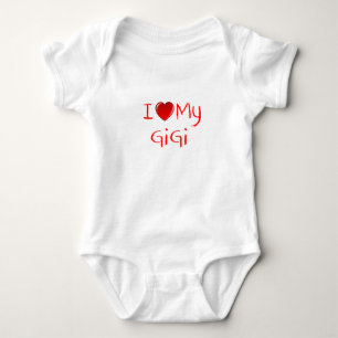 Body J'aime mon T-shirt de nourrisson et d'enfant en
