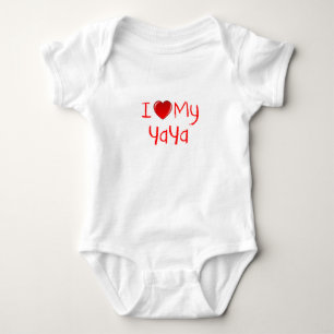 Body J'aime mon T-shirt de nourrisson et d'enfant en