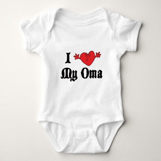 Body J'aime mon T-shirt d'Oma (Devant)