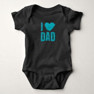 Body J'aime papa Typographie de la Parties scintillant 